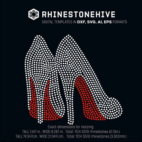 There is one folder for standard file extensions such as plt, pdf, eps, svg and dxf files. High heels rhinestone template digital download, ai, svg ...