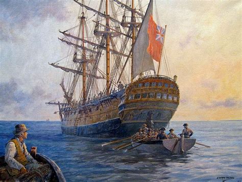 Geoff Hunt Off The Isle Of Shoals Hms America July 11 1750 J