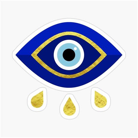 Evil Eye Blue Eye Sticker By Maricg In 2020 Evil Eye Art Egyptian