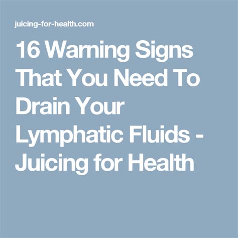 16 Danger Signs That Your Lymphatic System Is Sluggish And How To Do A