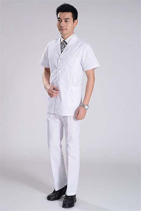 Summer Front Opening Male Nurse Suits Uniforms Tianex