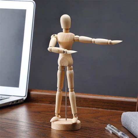 Wooden Manikin Mannequin Moveable Limbs Human Figure Art Drawing