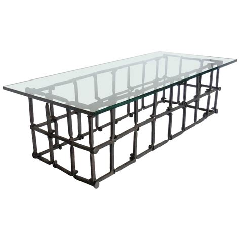 The huppe studio coffee table is an organically shaped modern coffee table, constructed from solid birch. Custom Vintage Rail Road Spike Coffee Table by Dos Gallos ...