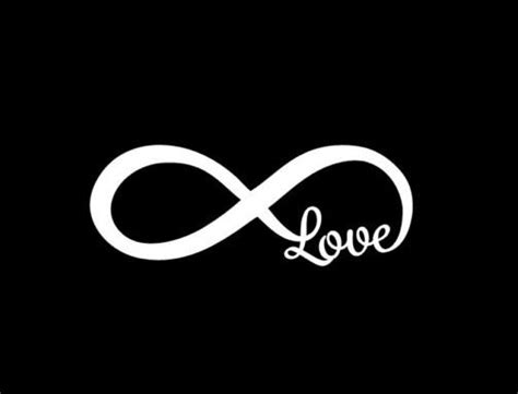 Love Infinity Symbol Vinyl Decal Stickers