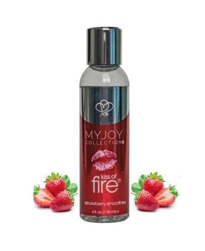 kiss of fire warming massage lotion for couples edible strawberry 4oz last one 722934002386 ebay