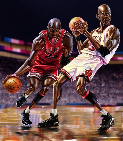 Jordan soon proved himself on the court. Focus: Artist // Wang Tao's Detailed Michael Jordan Art ...