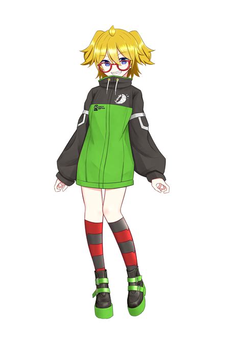 Nakiri Hout Original Absurdres Highres 1girl Ahoge Arms At Sides Asymmetrical Legwear