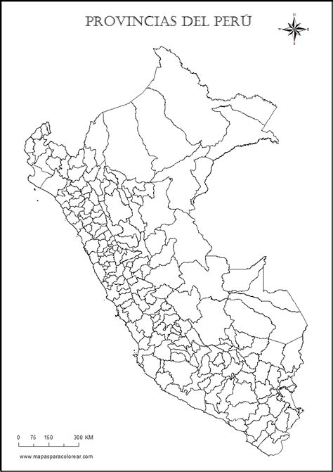 Mapas del Perú para colorear