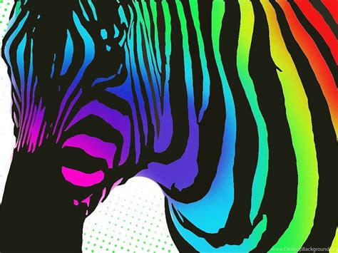 Neon Colored Zebra Backgrounds