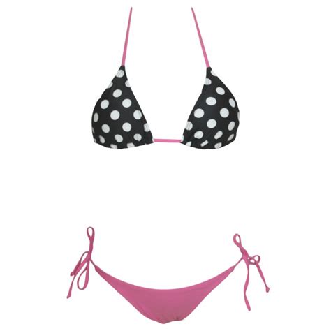 Pink And Polka Dots Bikini Sport Bazaar