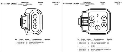 Headlight Plug Wiring Diagram