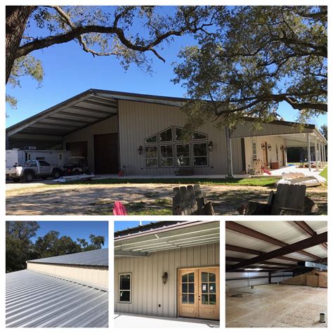 Order the high profile modular barn at horizon. Gorgeous metal building Barndominium nearing completion by KAINOS STEEL PBR-Panel metal roof ...