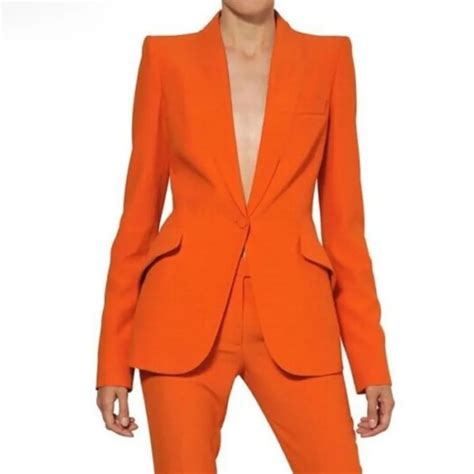 Women Pant Suits Ladies Custom Made Formal Business Office Tuxedo