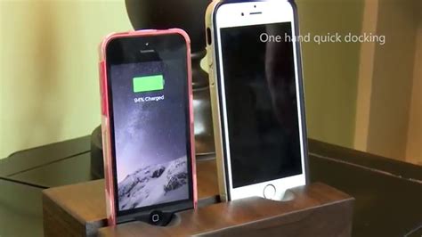 Dual Iphone Docking Station With Locking Charger Set