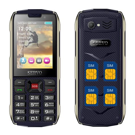 Servo Mobile Phone 28 Inch Quad Sim 4 Sim Card 4 Standby Power Bank