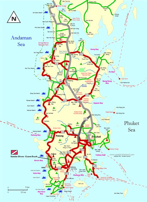 Know about phuket tourist destinations on map and plan your tour to phuket. Phuket Map