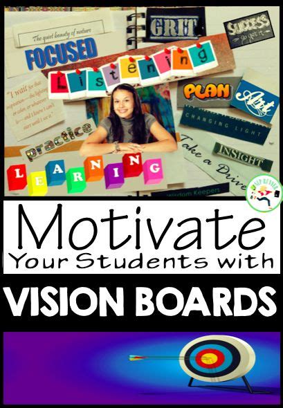 Vision Board Goals Project Student Motivation School Speech Therapy