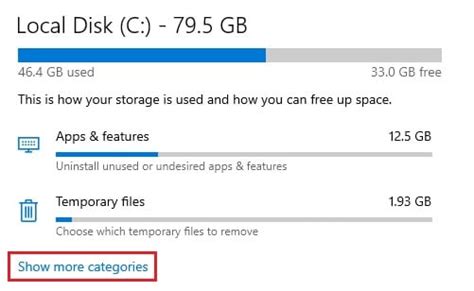 Cómo habilitar y deshabilitar el almacenamiento reservado en Windows 10
