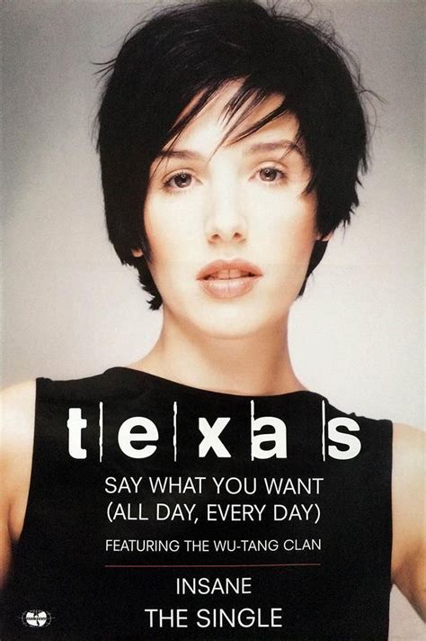 Texas Poster Say What You Want Original Uk Singles Chart Texas