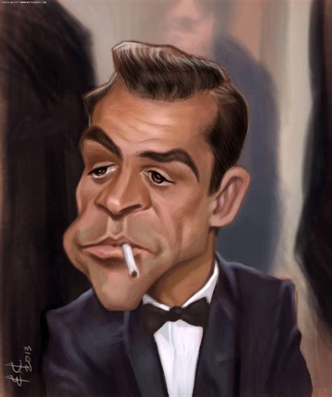 Sean Connery Celebrity Caricatures Funny Caricatures Caricature Sketch