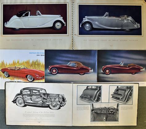 Mullocks Auctions Automotive 1950s Jaguar Car Sales Brochure