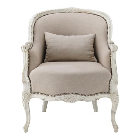 Small, low set chairs when finished, exactly. Linen armchair Montpensier | Maisons du Monde