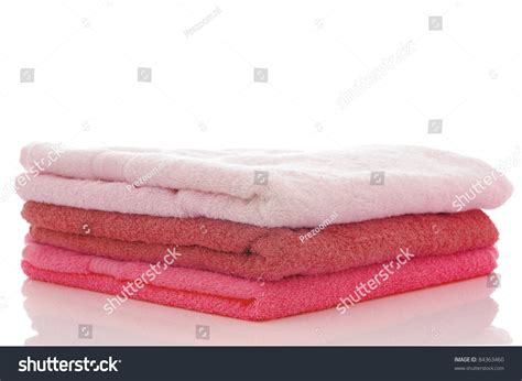 Stack Of Pink Baby Girl Towels Stock Photo 84363460 Shutterstock