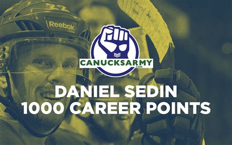 Daniel Sedin Reaches 1000 Point Milestone Canucksarmy
