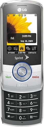 Best Buy Lg Lx370 Mobile Phone Silver Sprint Lg370kit