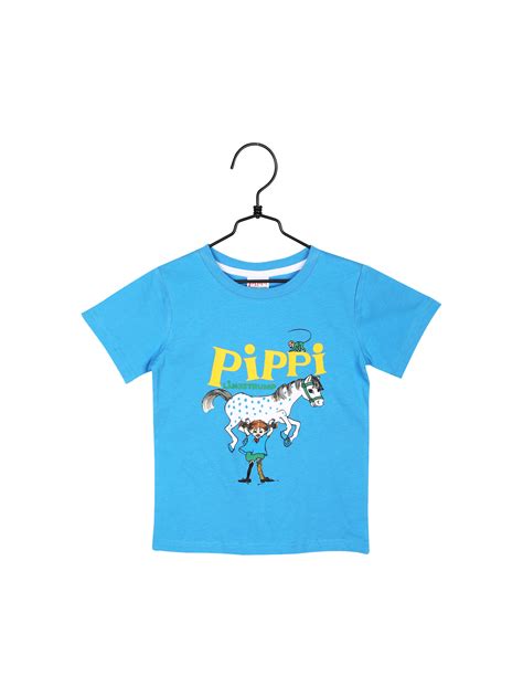 T Shirt Pippi Longstocking 2 Blue Astrid Lindgren