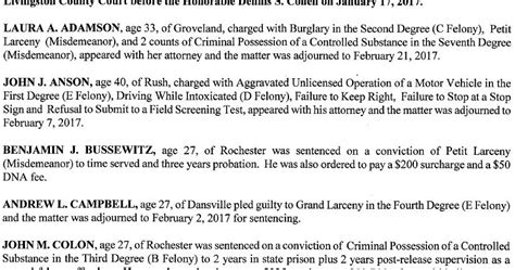 Wellsville Regional News Dot Com Livingston County District Attorney
