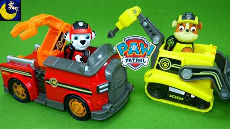 New Paw Patrol Toys Full Size Mission Paw Marshall And Rubble Vehicles