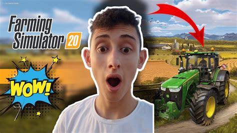 تجربة لعبة😲 Farming Simulator 20 🤫 Youtube