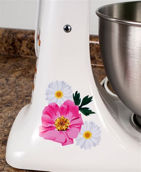 Pretty Garden Flower Kitchenaid Mixer Mixing Machine Decal Art Etsy