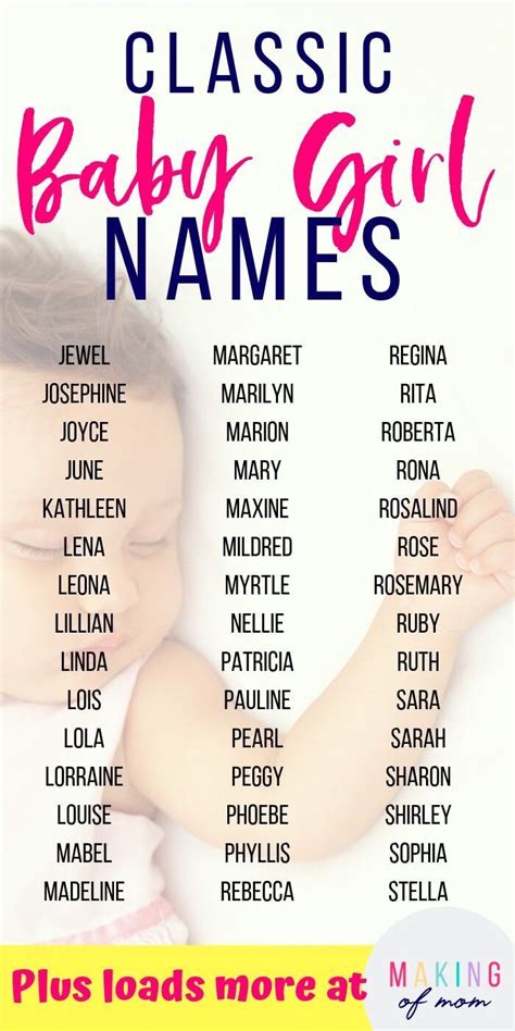 100 Old Fashioned Baby Girl Names Popular And Uncommon Grandma Chic