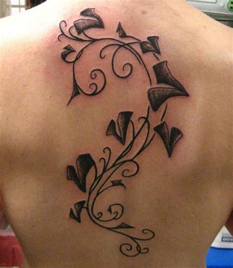 Black Ivy Tattoo On Back Tattooimagesbiz