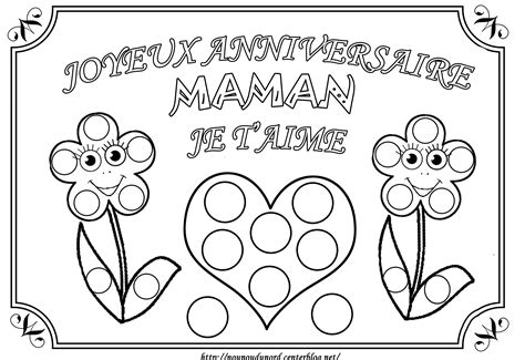 Joyeux Anniversaire Mamie Coloriage