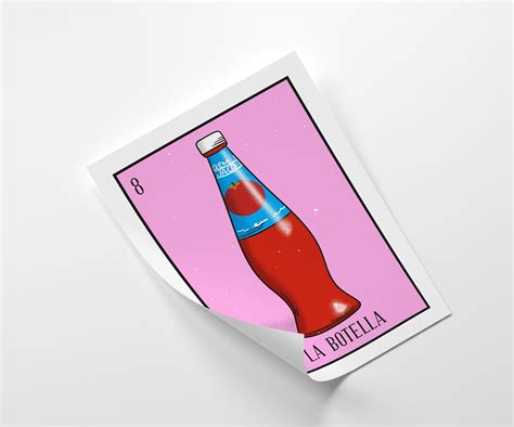loteria poster la botella mexican printable artwork etsy