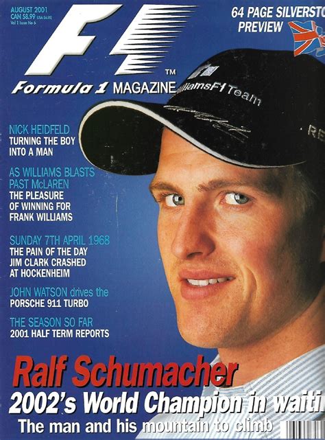 Formula 1 Magazine 2001 Aug Formula 1 Magazine Jims Mega Magazines