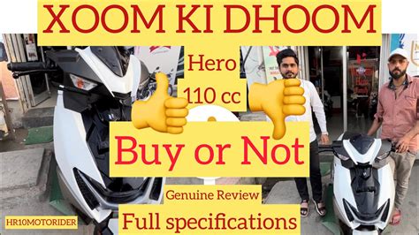 Hero Xoom 110 Full Detailed Review Pricefeatures Variants