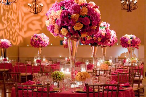 Fuchsia Yellow And Orange Wedding Floral Centerpieces Photo By Yvette