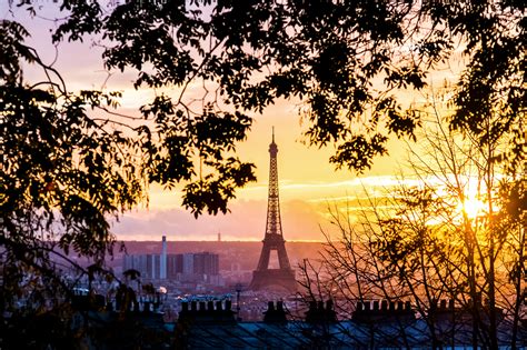 배경 화면 시티 나무 일몰 파리 프랑스 색깔 탑 그림 물감 도시 풍경 에펠 틀 4235x2823