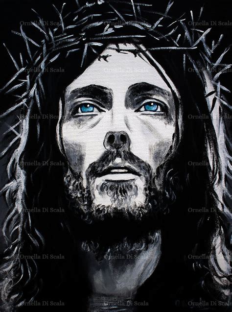 Gesù Di Nazareth Capezzale Moderno Pop Art Arte Sacra Dipinto A Mano