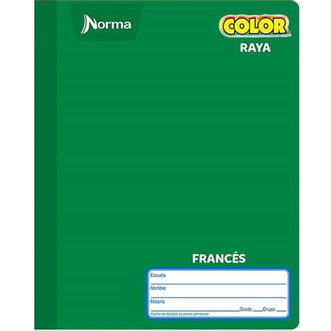 Cuaderno Cosido Forma Francesa Norma Color 360 De Raya 100 Hojas