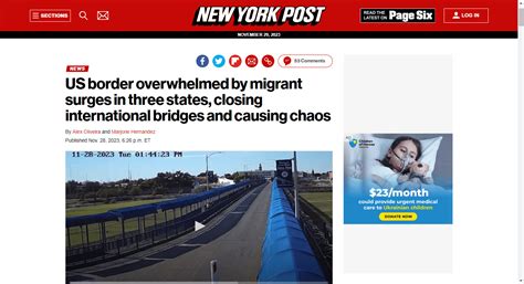 US border overwhelmed by migrant surges in three states, closing