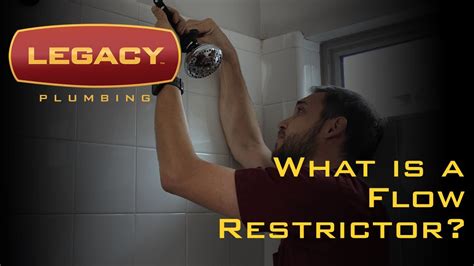 shower head flow restrictors and how to install a new shower head youtube