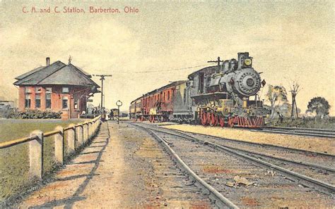 Cleveland Akron And Columbus Railroad Akron Postcards
