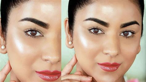 Easy Step Glowing Dewy Makeup Tutorial No Highlighter Youtube