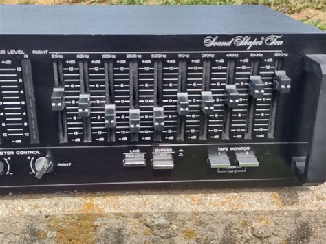 Adc Sound Shaper Ten Ss Stereo Frequency Graphic Equalizer Band Analog Ebay