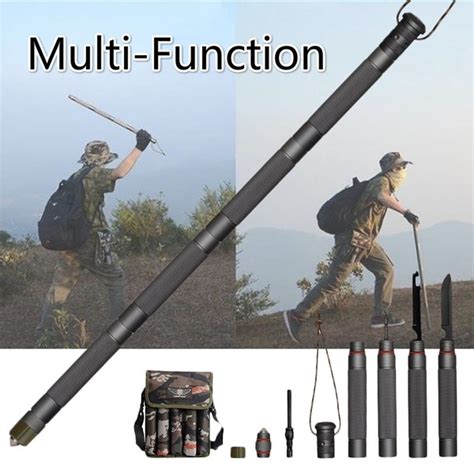 Portable Multifunction Trekking Pole Walking Stick Survival Tool Canesamp Walking Stick Outdoor